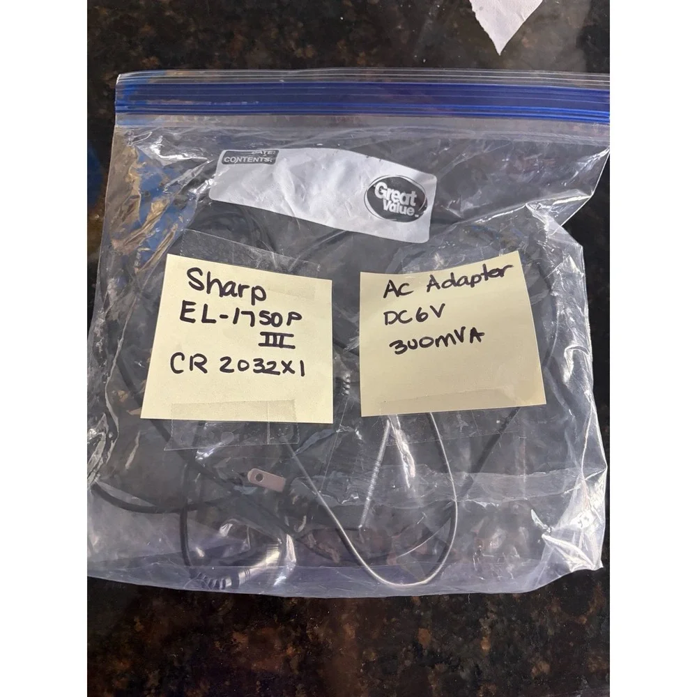 Sharp brand Calculator AC Adaptor only Model EA-63A